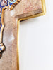 Holy water stoup, Limoges enamel on bronze, by Emile Bouasse, solid bronze back, marble base, circa 1870