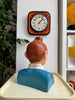 Hand-painted vintage plaster bust of Tintin