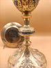 gilt silver chalice, enamel, fleur-de-lis, diamonds, late 19th century