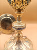 gilt silver chalice, enamel, fleur-de-lis, diamonds, late 19th century