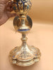 gilt silver chalice, enamel, fleur-de-lis, diamonds, late 19th century