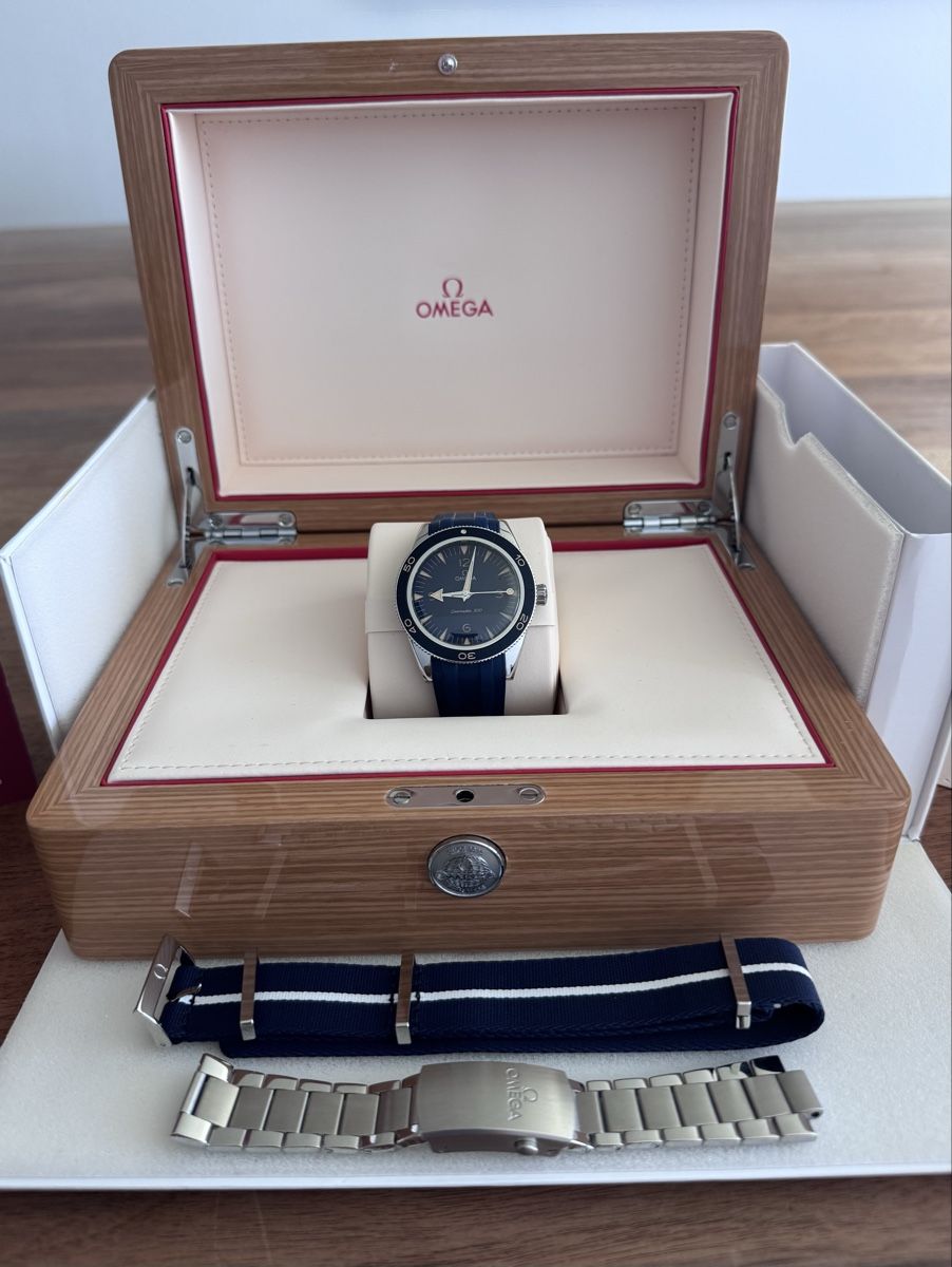 Omega Seamaster 300 Master Co-Axial blue dial 41 mm