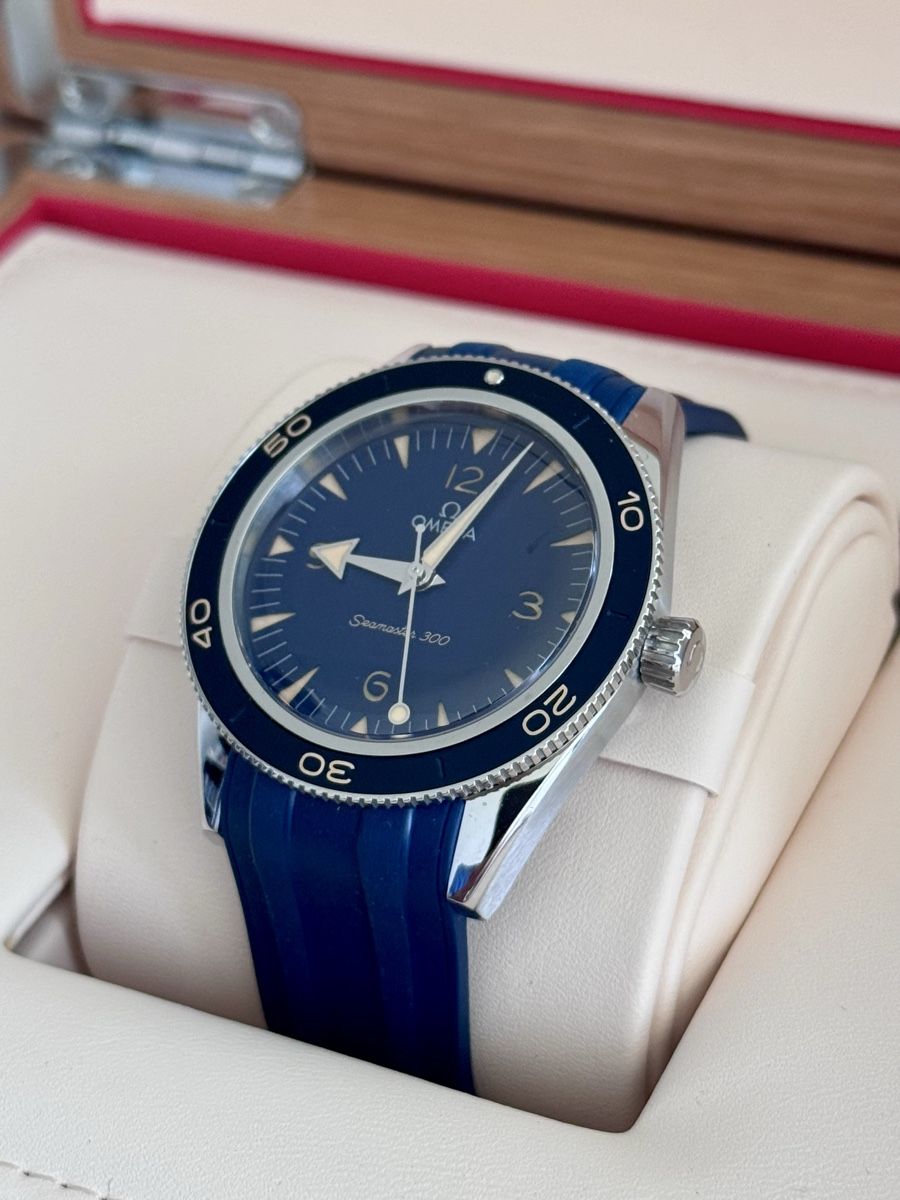 Omega Seamaster 300 Master Co-Axial blue dial 41 mm