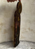 Antique Painting Portrait of the Virgin Mary in Prayer Religious Icon Wood