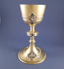 Froment-Meurice solid silver gilded chalice