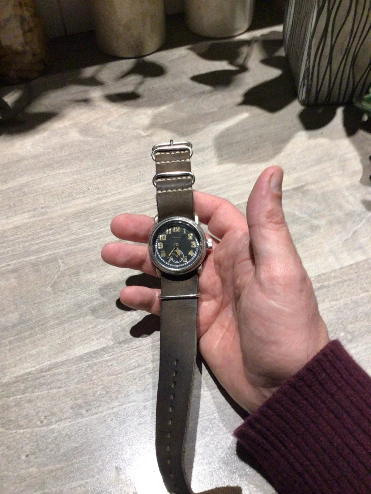 Vintage aviator watch
