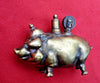 Beautiful trench art lighter in the shape of a pig