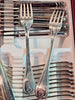 Beautiful antique silver-plated cutlery set by CHRISTOFLE, MALMAISON pattern, 47 pieces