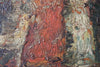 Elegant painting on panel with dog by Adolphe Monticelli (1824-1886), French School