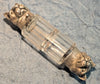 Beautiful antique double perfume and smelling salts bottle in cut crystal