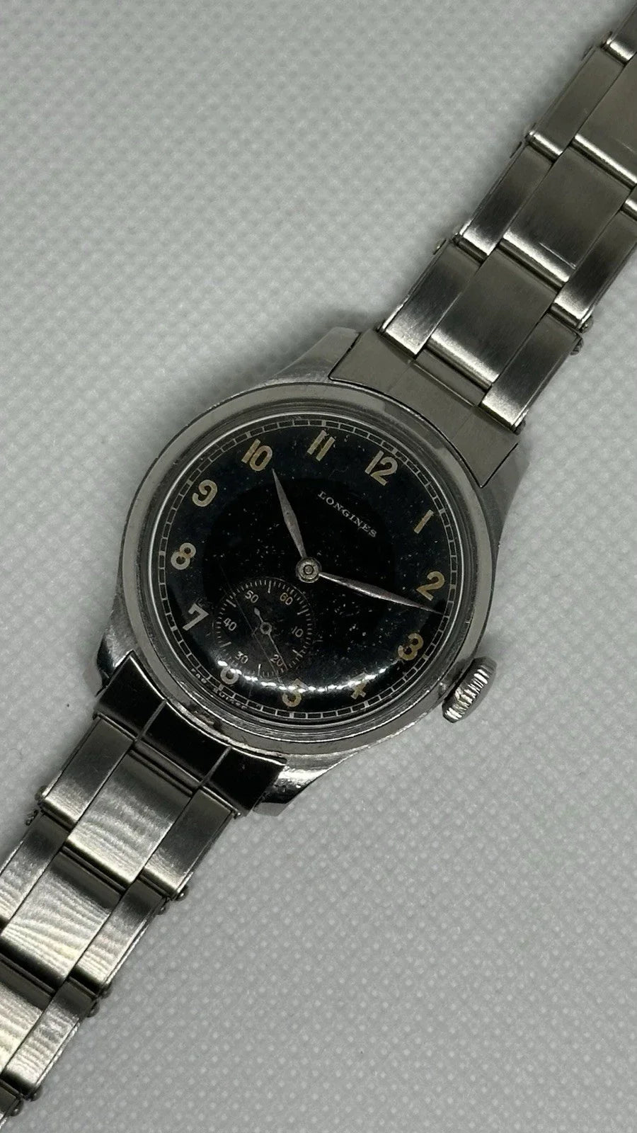 Longines “Tre-Tacche” military watch - gilt dial WWII (1940’s - 1950’s)