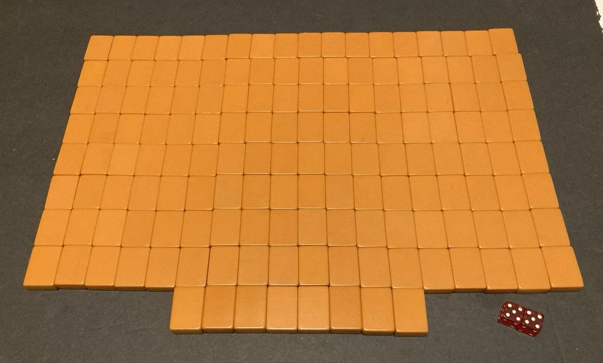 Vintage 1930s bakelite tiles, 152 pieces, late 1938, Macy brand