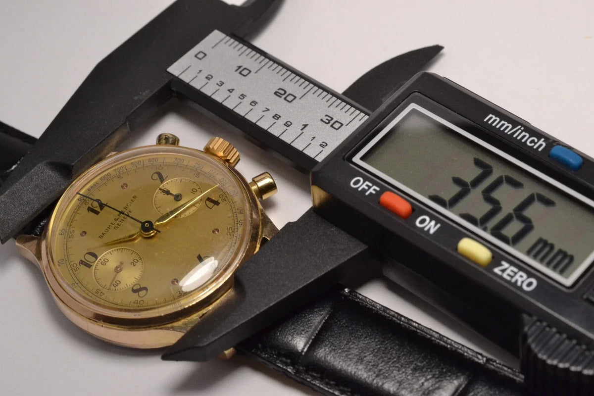 MONTRE CHRONOGRAPHE SUISSE BAUME & MERCIER GENEVE 1960 VINTAGE WATCH