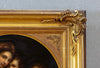 19th-century oil tondo on copper after the Italian Old Master Raphael, in an antique gilded frame