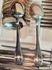 Beautiful antique silver-plated cutlery set by CHRISTOFLE, MALMAISON pattern, 47 pieces