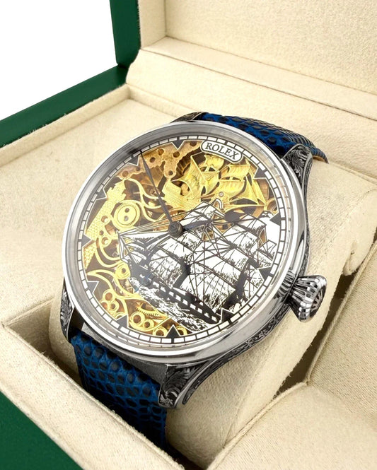 MEN'S ROLEX WATCH, VINTAGE MOVEMENT IN A NEW QUALITY CASE, FULLY SERVICED.