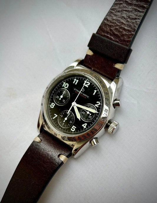 Eterna-Matic automatic military-style chronograph