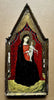 Antique Virgin and Child Painting, Religious Art, Renaissance Altarpiece