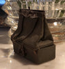 Rare and antique leather travel bag for Bleuette Jumeau Bru doll, circa 1900 HT