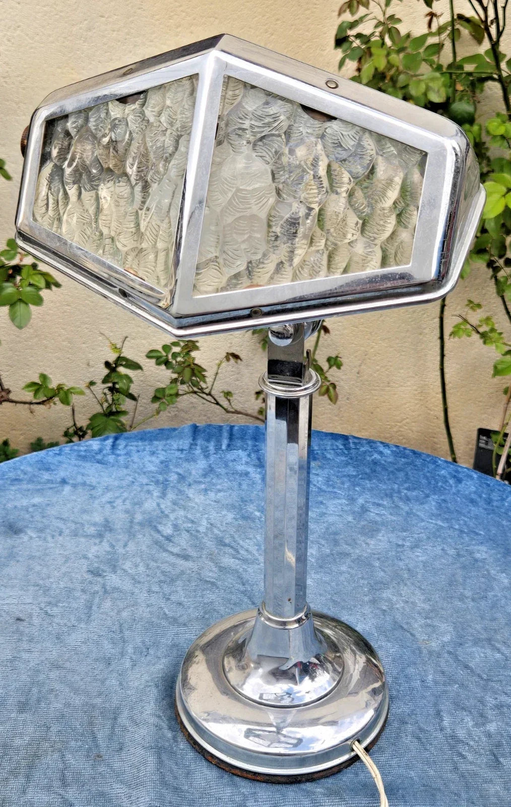 Beautiful antique chrome Pirouett desk lamp