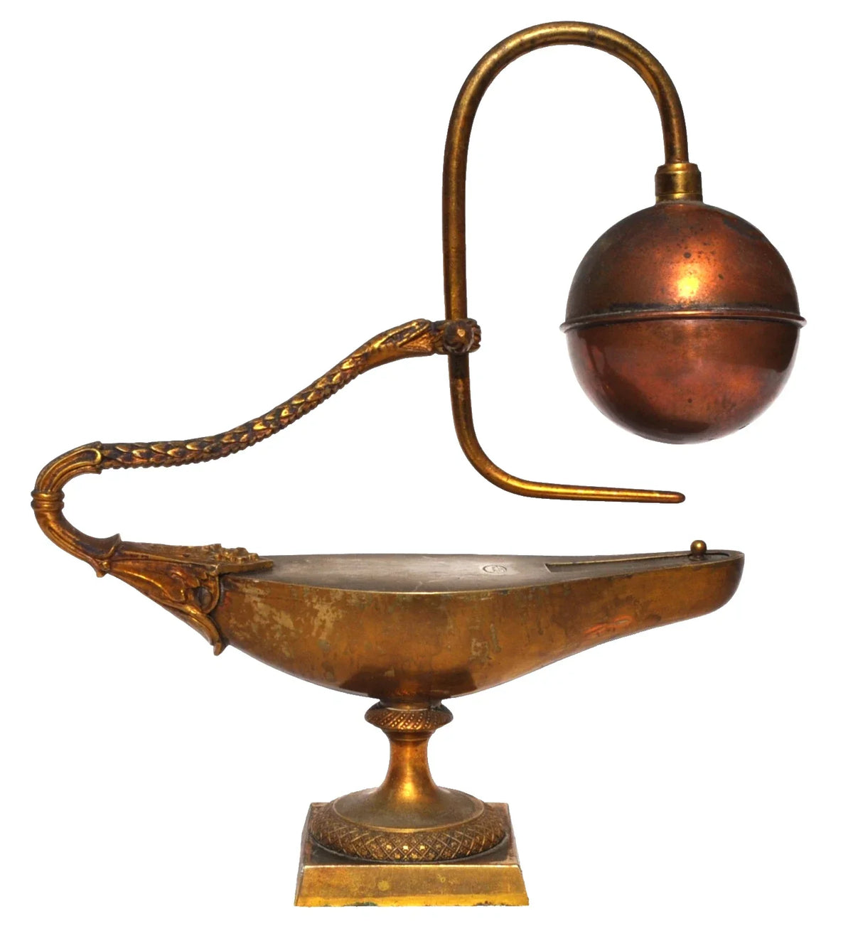 Rare Fire Fountain - Docimastic Lamp Signed BREUZIN - 1st Empire Early 19th Century
