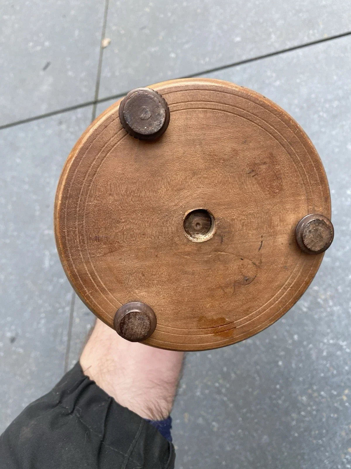 Antique 18th-century Nuremberg wooden microscope