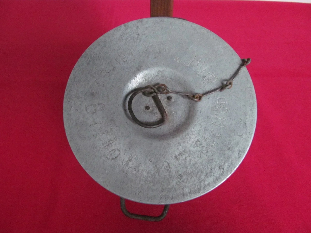 Engraved mess tin French soldier medic trench art WWI Yser poilu Adrian