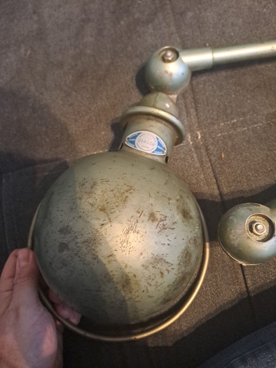 Vintage Jieldé industrial lamp, 3 arms