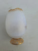 Rare Antique Small Daum Nancy Goose Girl Frosted Glass Vase. Gold Trimmed.