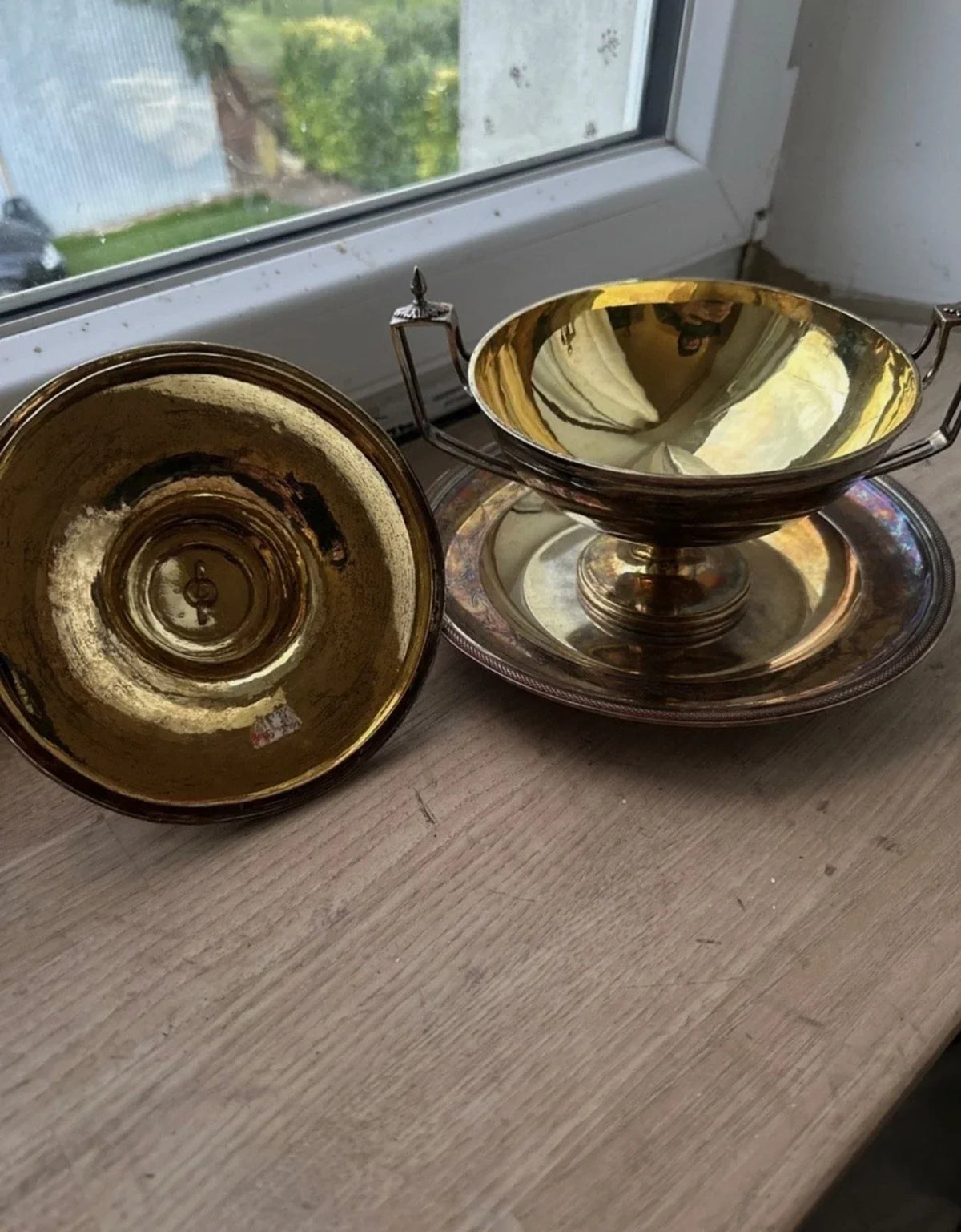 18th Century Solid Silver Vermeil Soup Tureen