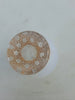 Rare Antique Small Daum Nancy Goose Girl Frosted Glass Vase. Gold Trimmed.