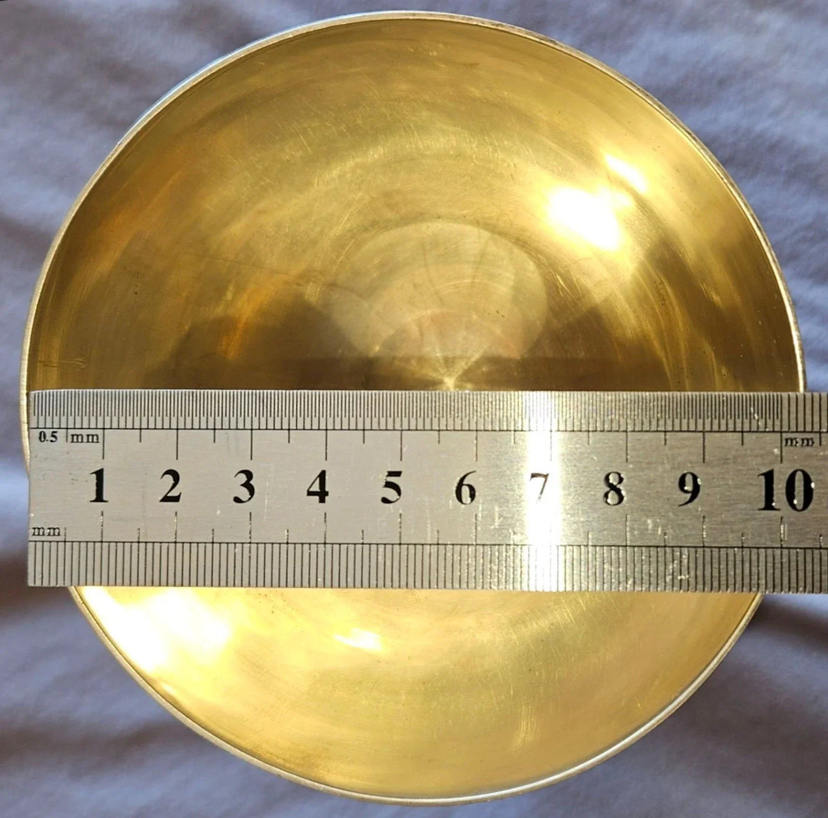 Solid silver Italian chalice with remains of vermeil gilding