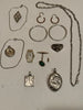 Lots of antique 18k gold and solid silver jewelry