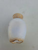 Rare Antique Small Daum Nancy Goose Girl Frosted Glass Vase. Gold Trimmed.