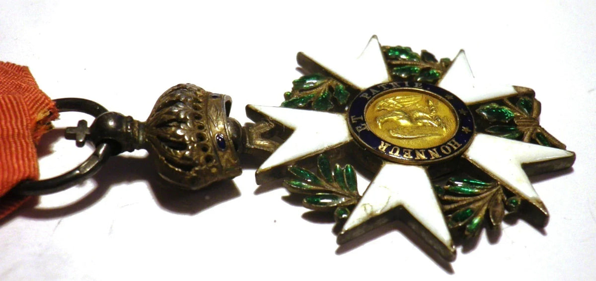 Legion of Honour medal, 2nd type, 1st Empire, Napoleon, silver, gold, 19th century