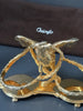 24-karat gold-plated salt cellar by Maison Christofle Aigle