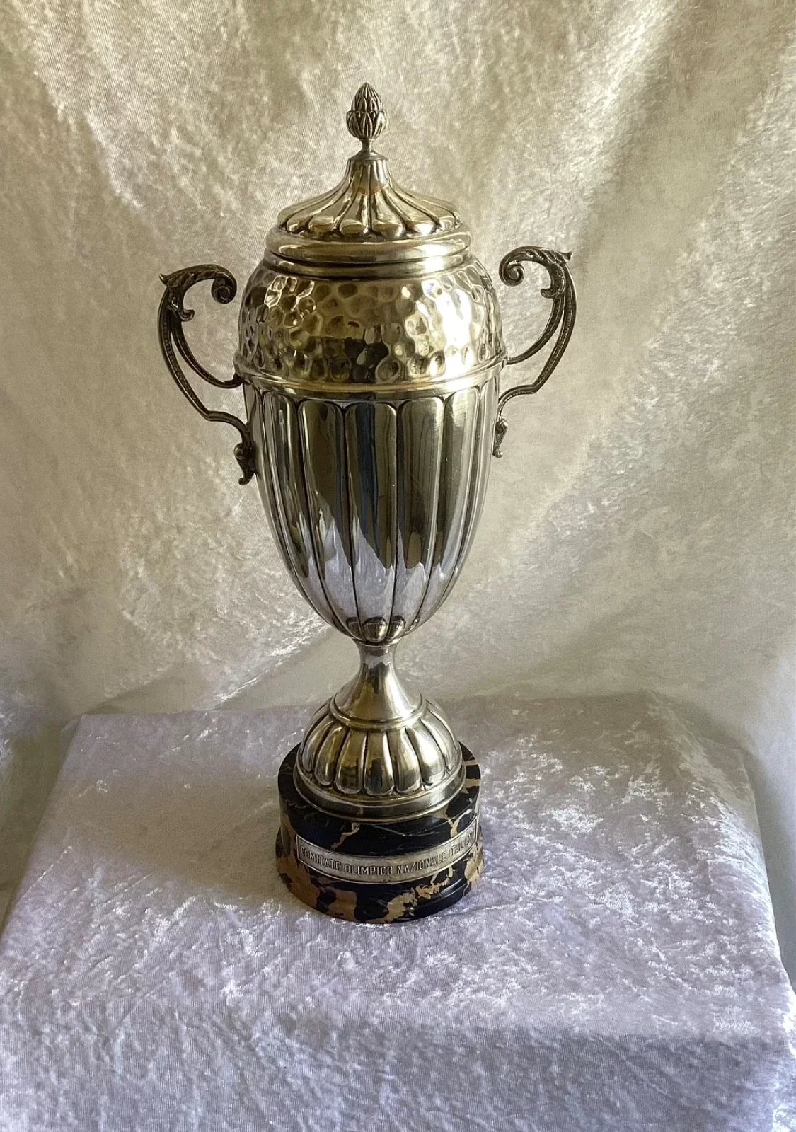 RARE GRANDE COUPE  TROPHÉE ANCIENNE ARGENT MASSIF