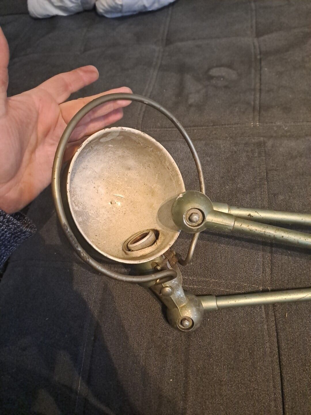 Vintage Jieldé industrial lamp, 3 arms
