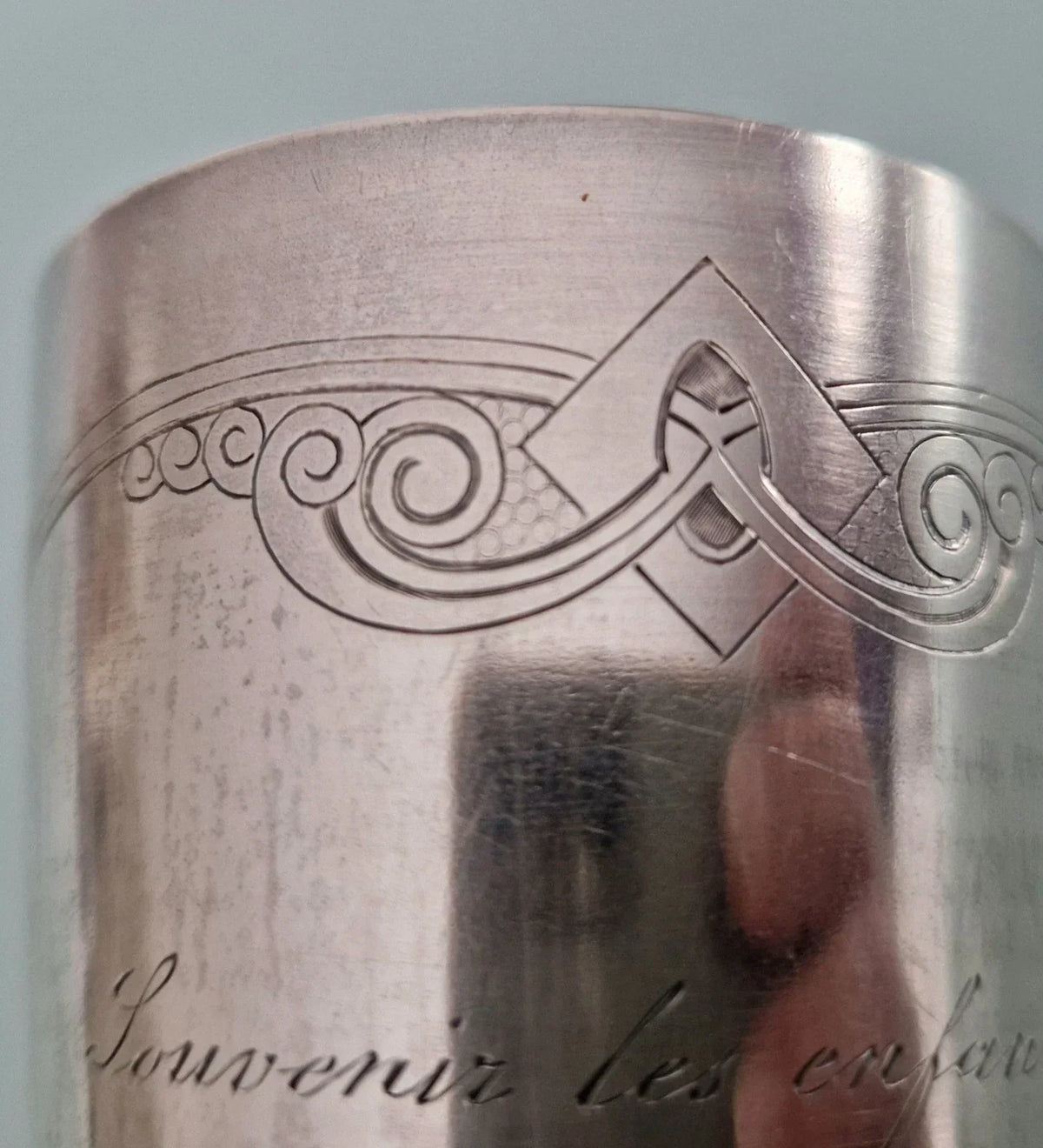 Superb Solid Silver Russian Beaker, 121g, Vermeil