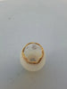 Rare Antique Small Daum Nancy Goose Girl Frosted Glass Vase. Gold Trimmed.