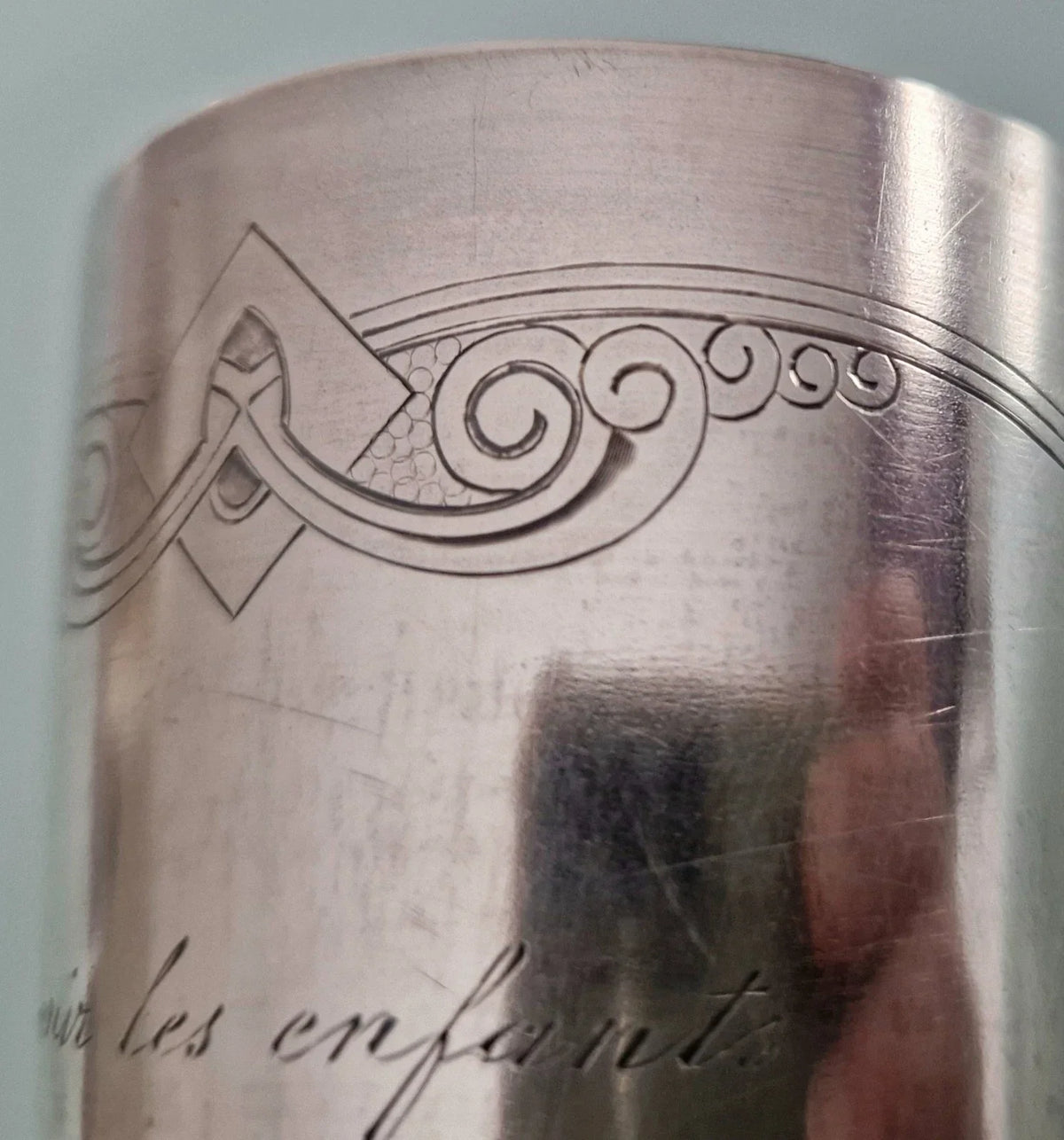 Superb Solid Silver Russian Beaker, 121g, Vermeil
