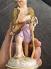 Antique Sculpture Subject Angel Statue Meissen Porcelain Germany 18th 19th Century