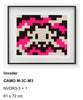 Invader camo m-3c-m3 signed lithograph – limited edition