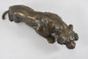 Bronze prowling tiger statuette