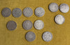 Lot of 35 antique silver coins, 19th century, Ecu, Nap, Louis-Philippe, Leopold, Hercules