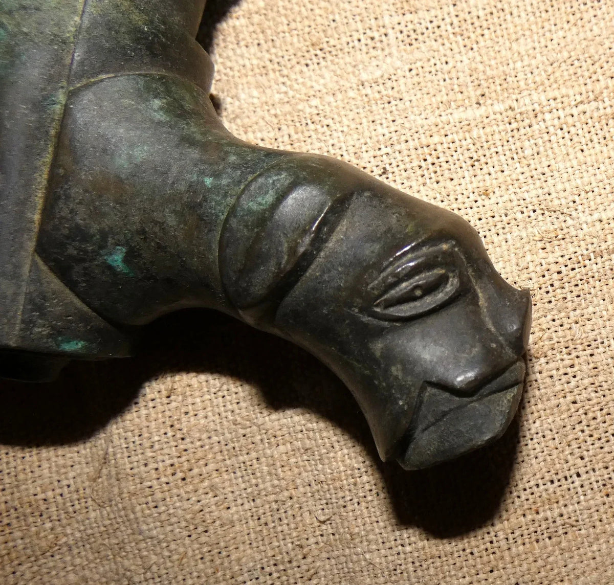 antique zoomorphic bronze tap