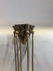 Nickel-plated bronze chandelier, French work from the 1930s.