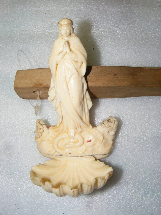 Antique Napoleon III religious holy water font