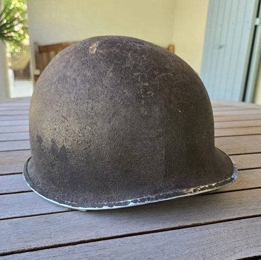 WW2 US M1 fixed-bale sergeant helmet