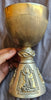 Solid silver Italian chalice with remains of vermeil gilding